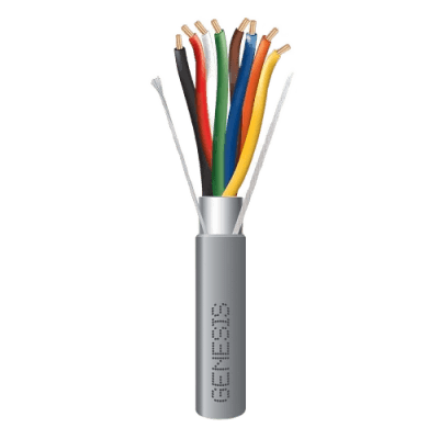 Bobina de 305 m (1000 pies) / Cable de Cobre / 8 x 22 AWG / Riser CMR-CL3R / Blindado / Gris / Control de Acceso / Alarmas / Automatización / Interfonos 2207-1109 GENESIS