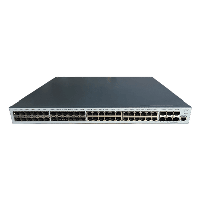 Switch Administrable Capa 3 / 24 puertos RJ45 Gigabit + 24 SFP + 6 SFP+ 10G / 598 Gbps / 1.44 x 0.14 x 1.15 pies