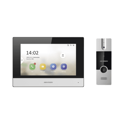 Kit de Videoportero Híbrido / Pantalla Táctil 7" / Cámara 720x576p / IP a 4 Hilos / Wi-Fi y Cableado / PoE 802.3af / Expansión a 6 Monitores