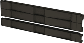 Tapa Ciega para Rack / 19" / 1 UR / Instalación a Presión Sin Herramientas / Plástico UL / Color Negro D19BPT1RU HOFFMAN
