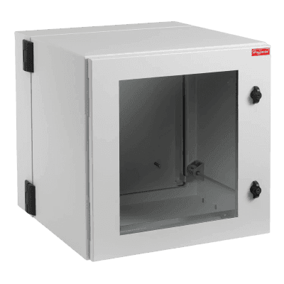 Gabinete Industrial / 12 UR / Puerta con Ventana / NEMA 12 / IP55 / IK10 / Montaje en Pared / 612 x 600 x 610 mm