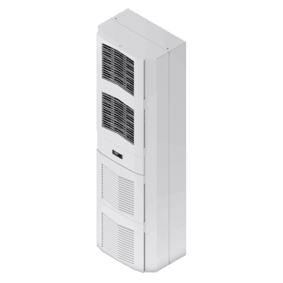 Aire Acondicionado Industrial / 4000W (13500 BTU/h) / 460V Trifásico / Montaje Múltiple Slim Fit / Acero Gris RAL 7035 S164046G050 HOFFMAN