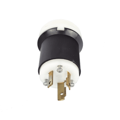 Clavija Industrial con Bloqueo de Media Vuelta / 30 A / 250 V CA / 2 Polos 3 Hilos / NEMA L6-30P / 2.75' (69.85 mm) Alto
