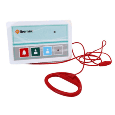 Terminal Inalámbrico de Baño / Botón Alarma-Presencia-Médico / IP65 / 400 m (1312 ft) / POCSAG / Alarma Acústico-Luminosa NX8809/B IBERNEX