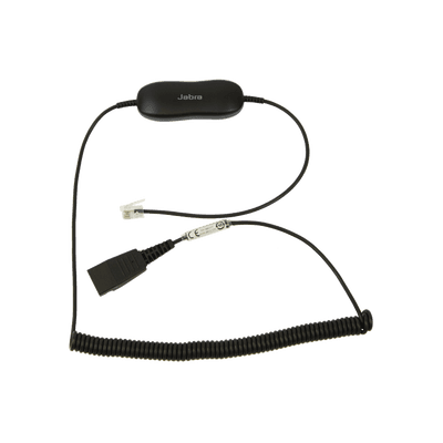 Cable de conexión QD a RJ-9 / 8 esquemas de cableado / Amplificación de micrófono / 3 configuraciones / 10V DC máx. GN-1216-C JABRA