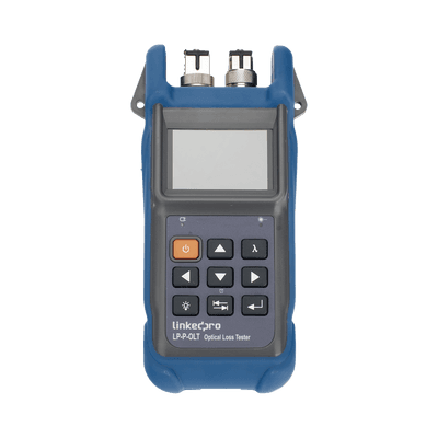 Medidor de Pérdida Óptica / 6 Longitudes de Onda 850-1625 nm / Medición Bidireccional / Autoidentificación de Longitud de Onda / Batería 35 Horas / Pantalla 3 Pulgadas LP-P-OLT LINKEDPRO BY EPCOM