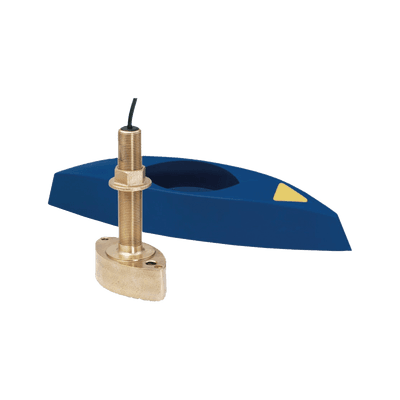 Transductor Thru-Hull / Bronce / Diseño Compacto / Desviador de Agua Aerada / Retornos de Eco Sólidos 000-13946-001 SIMRAD
