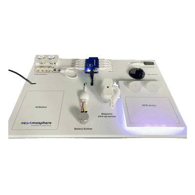 Kit Demo Sensores Interactivos / 8 Sensores Preensamblados / Panel Portátil 460 x 300 mm / Controlador USB Plug & Play / Compatible BrightSign DM-XN10 NEXMOSPHERE