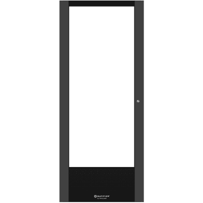 Puerta con Ventana para Gabinete / Acero Calibre 16 / Cinco Niveles / Apertura 120° / Cerradura con Llave / Certificación UL y FM DRE5 NOTIFIER