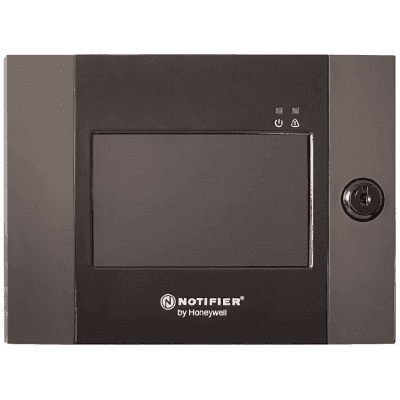 Pantalla Remota Táctil / 5 Pulgadas a Color / 10 Unidades en Serie / Bus AIO 2 Hilos / UL 864 y UL 2610 RLD NOTIFIER