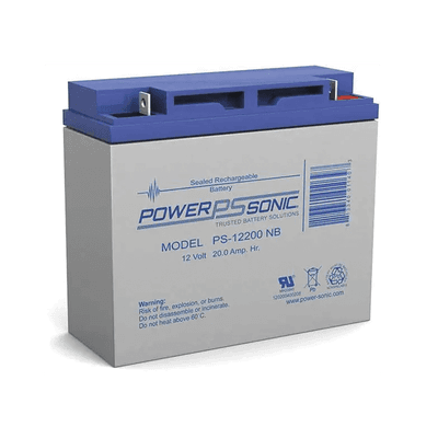 Batería de Respaldo AGM/VRLA / 12V / 20Ah / Terminales NB2 / Vida Útil 5 Años / Caja ABS Resistente