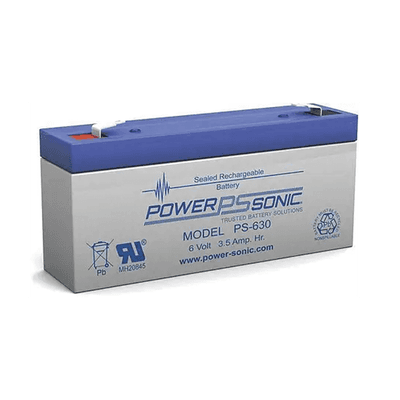 Batería de Respaldo / 6V / 3.50AH / AGM-VRLA / Terminales F1 / Certificación UL PS-630 POWER SONIC
