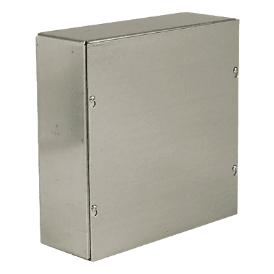 Caja de Paso Extra Grande / 6 x 6 x 4 in / Acero Galvanizado / Sin Orificios de Tubería / UL Listed HUB-SC060604-GNK RACO
