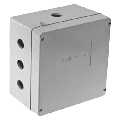 Caja de Unión de Aluminio / 3 Salidas 3/4" / NEMA 4/4X / IK09 / Panel Interno 2 mm JB-0549-31 RAWELT
