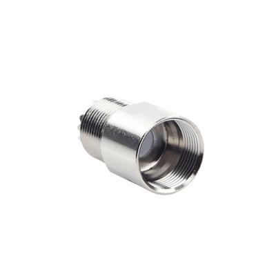 Conector Coaxial UHF Hembra / SO-239 / Montaje en Línea por Rosca / Cuerpo Bronce Niquelado / Contacto Plata / Aislante Teflón / Para RG-8/U, LMR-400, 9913 RFU-520-I RF INDUSTRIES,LTD