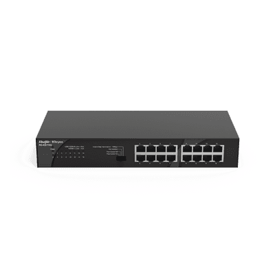 Switch No Administrable / 16 Puertos Gigabit / 32 Gbps / Fanless / Protección 4 kV