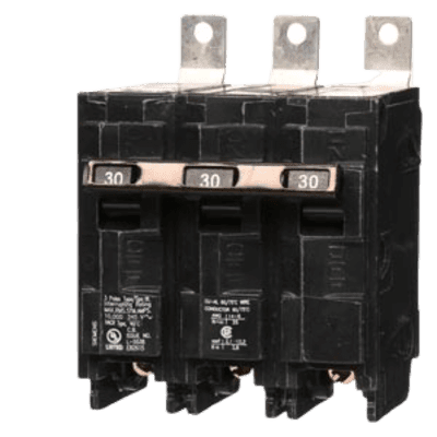 Interruptor Termomagnético / 3 Polos / 30 A / 120/240 V AC / 10 kA / Montaje en Tablero B330 SIEMENS