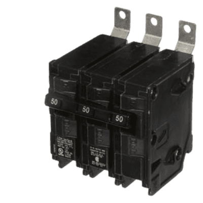 Interruptor Automático / 3 Polos / 50 A / 10 kA / Termomagnético / Montaje en Tablero / 120-240 V AC B350 SIEMENS