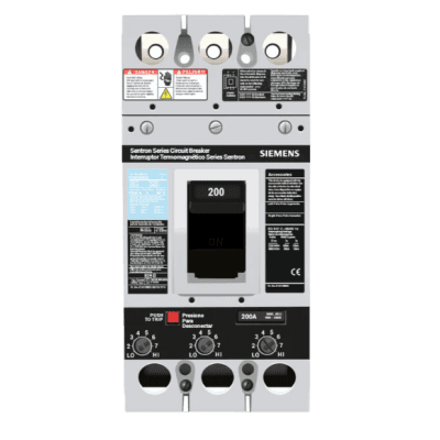 Interruptor Termomagnético / 600V CA / 3 Polos / 200A / Capacidad Interruptiva 35 kA / Zapatas Principales 350 kcmil