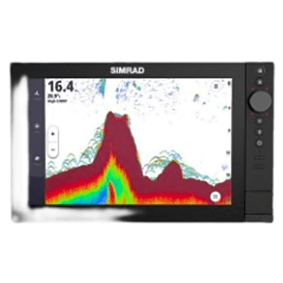 Pantalla Multifunción / 12 Pulgadas (39.4 ft) / Controles Híbridos Touch-Rotary-Teclado / Procesador 8-Core Qualcomm / CHIRP Echosounder 1 kW Dual Canal / Compatibilidad Suite Náutica 000-16016-001 SIMRAD