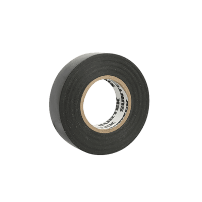 Cinta para aislar color negro 19 mm x 9 metros / Fabricada en PVC / Adhesivo acrílico. SYS-138000 SURTEK