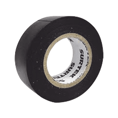 Cinta para aislar Negra de 19mm x 18 metros / Blister. SYS-138002 SURTEK