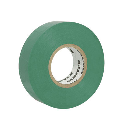Cinta para aislar color Verde de 19 mm x 18 metros / Fabricada en PVC / Adhesivo acrílico. SYS-138004 SURTEK