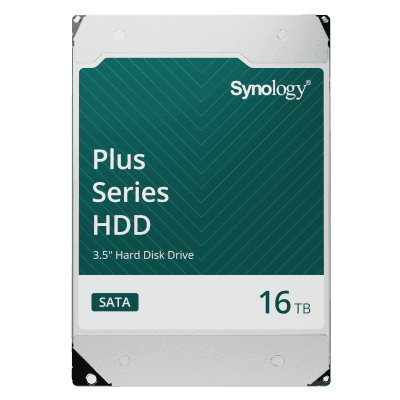 Disco Duro SATA 3.5" / 16 TB / 7200 rpm / SATA 6 Gb/s / Caché 256-512 MB / CMR / 180 TB/año HAT3310-16T SYNOLOGY