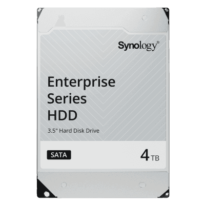 Disco Duro SATA 3.5" / 4TB / SATA 6 Gb/s / CMR / MTBF 1.2 Millones de Horas / Carga 180 TB/año / Compatible DSM HAT53204T SYNOLOGY