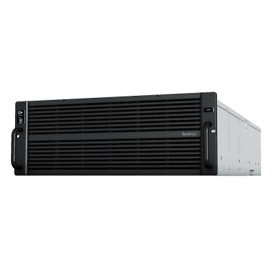 Servidor de Almacenamiento High Density / 60 Bahías / Expansión 300 Unidades / Dual Intel Xeon Silver 10 Núcleos / DDR4 ECC hasta 512 GB / 10/25GbE / Fibre Channel / 4U HD6500 SYNOLOGY