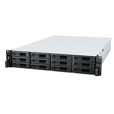 Unidad de Expansión / 12 Bahías SAS/SATA / 3.5" o 2.5" / Diseño Redundante / Chasis Rack 2U / SAS In/Out RX1222SAS SYNOLOGY