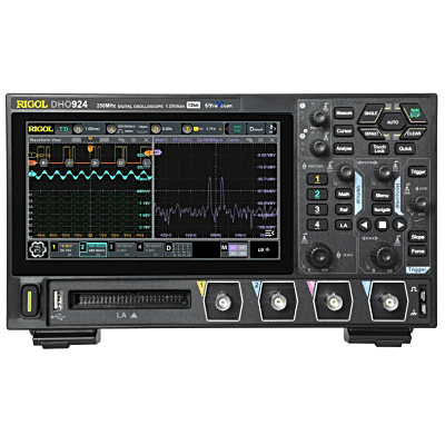Osciloscopio Digital / 4 Canales / 250 MHz Ancho de Banda / 1.25 GS/s Muestreo / 7' TFT LCD / 50 Mpts Memoria DHO924 SYSCOM