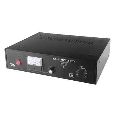 Transmisor de TV / 10W RMS Ajustable / Canal 9 VHF / Operación 24/7 / 50°C / Aluminio TV10-B/9 SYSCOM