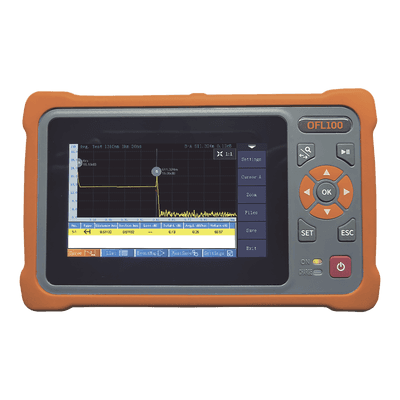 OTDR Monomodo / 1310-1550 nm / SC/APC / 26/24 dB Rango Dinámico / Pantalla Táctil / Modo Automático y Experto OFL100 TEMPO