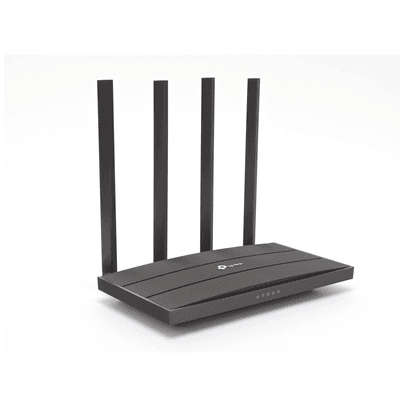 Router Wi-Fi 5 / AC1200 / Dual Band / 4 Puertos LAN Gigabit / 4 Antenas Fijas / OneMesh / AgiNet ARCHERC6 TP-LINK