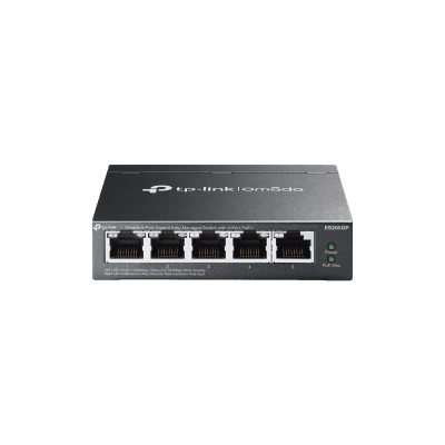 Switch Gestionado / 5 Puertos Gigabit / 4 Puertos PoE+ / 65W / Cloud SDN / Sin Ventiladores ES205GP TP-LINK
