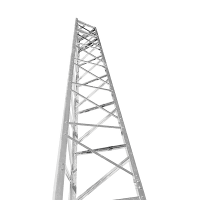 Torre autosoportada / 12.1 m (40 pies) / Secciones 2.4 m (8 pies) / Capacidad 161 km/h (100 mph) / Diseño modular TRY-T-40-T300 Trylon