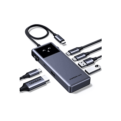 Hub USB-C 6 en 1 / HDMI 4K@60Hz / 3 Puertos USB-A 5Gbps / Carga PD 100W / Compatibilidad Multiplataforma / Diseño Compacto 75177 UGREEN