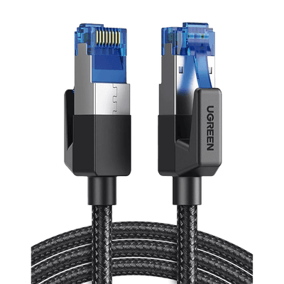 Cable Ethernet Cat8 / 40 Gbps / 2000 MHz / F/FTP / 1 m (3.28 ft) / Nylon trenzado 80429 UGREEN
