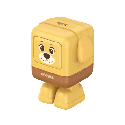 Cargador UNO Animal Puppy 30W GaN / Diseño Canino / USB-C / Compacto 34x34.9x44.4 mm (1.34x1.37x1.75 in) / Multi-Voltaje 5V-20V / Protección Avanzada 85351 UGREEN