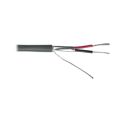 Cable para Alarma / 2x18 AWG / Blindado / Riser CMR / 305 m (1000 ft) / Gris 9222 VIAKON