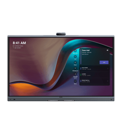 Centro de Colaboración Inteligente / Pantalla Táctil 4K UHD / Triple Cámara 50 MP / Zoom Híbrido 16x / Audio AI 12 m (39.4 ft) / Android 13 / Microsoft Teams y Zoom Rooms MB-86-PRO-A02 YEALINK