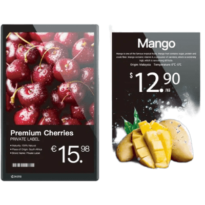 Pantalla LCD Digital Signage / 15.6" Full HD / Doble Cara / Wi-Fi 2.4G + NFC / Actualización 0.1s / IP6X / 30,000+ Horas ZKS156A ZKONG