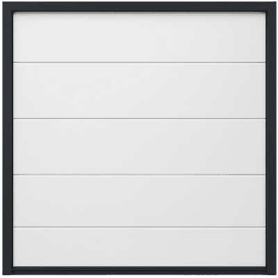Seccion para puerta de Garage / Lisa / Linea Central / Panel de 18" / Color blanco / Para APDOOR98 / Estilo Americana.