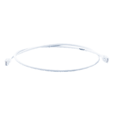 Patch Cord Modular Cat6 UTP / CM-LS0H / 0.91m (3 Pies) / 26AWG / 5.3mm OD / Blanco / Bulk