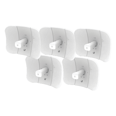 Kit CPE airMAX AC / 5 GHz / 450 Mbps / Antena 23 dBi / 2x2 MIMO / 5 Unidades / 5150-5875 MHz