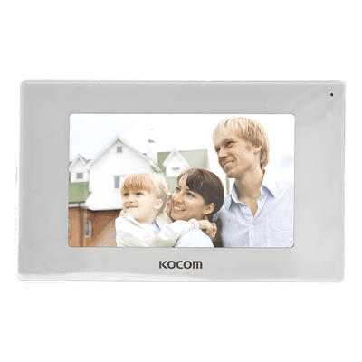 MONITOR 7" COLOR BLANCO, ALTA DEFINICIÓN (HD),TIPO ESPEJO, CON ENTRADA MICROSD PARA GRABACIÓN