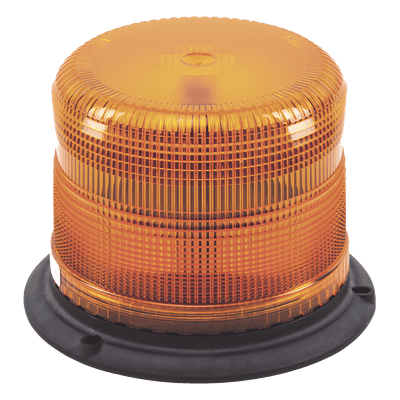 Burbuja LED Clase II / 3 LEDs de 5 W / 11 Patrones de Destello / Policarbonato Ámbar / Montaje Permanente / 12-48 VCC / -30 a 50 °C
