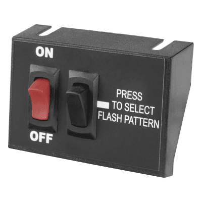 Controlador de Encendido/Apagado / Selector de Patrón Momentáneo / 12 VCC / 15 A / 3.5 x 2.15 pulgadas (8.89 x 5.48 cm)