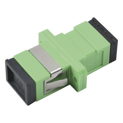 Acoplador de Fibra Óptica / SC/APC a SC/APC / Monomodo / Simplex / Industrial